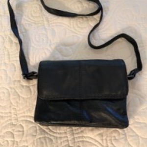 Small soft leather cross-body bag